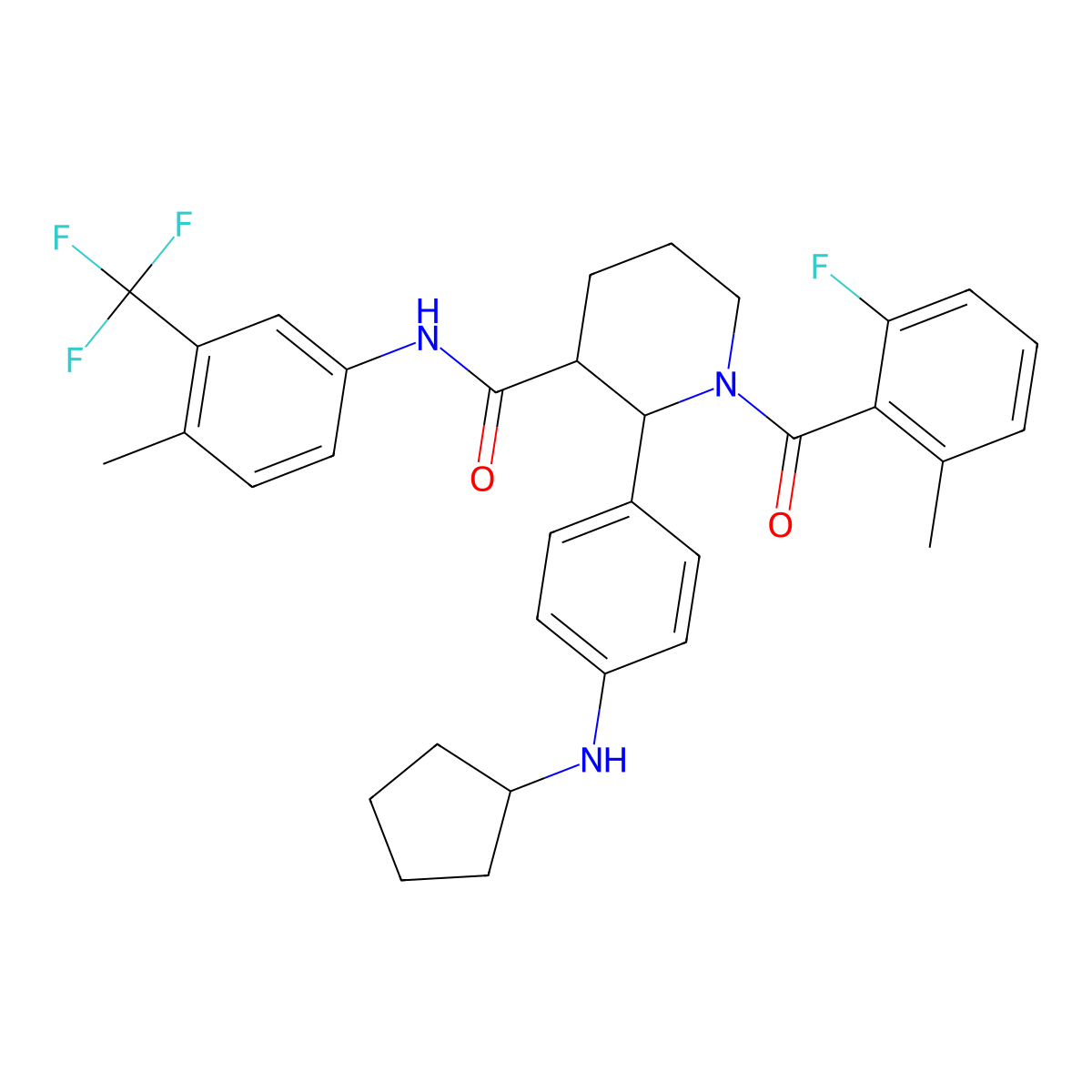 Avacopan molecular structure, CAS 1346623-17-3
