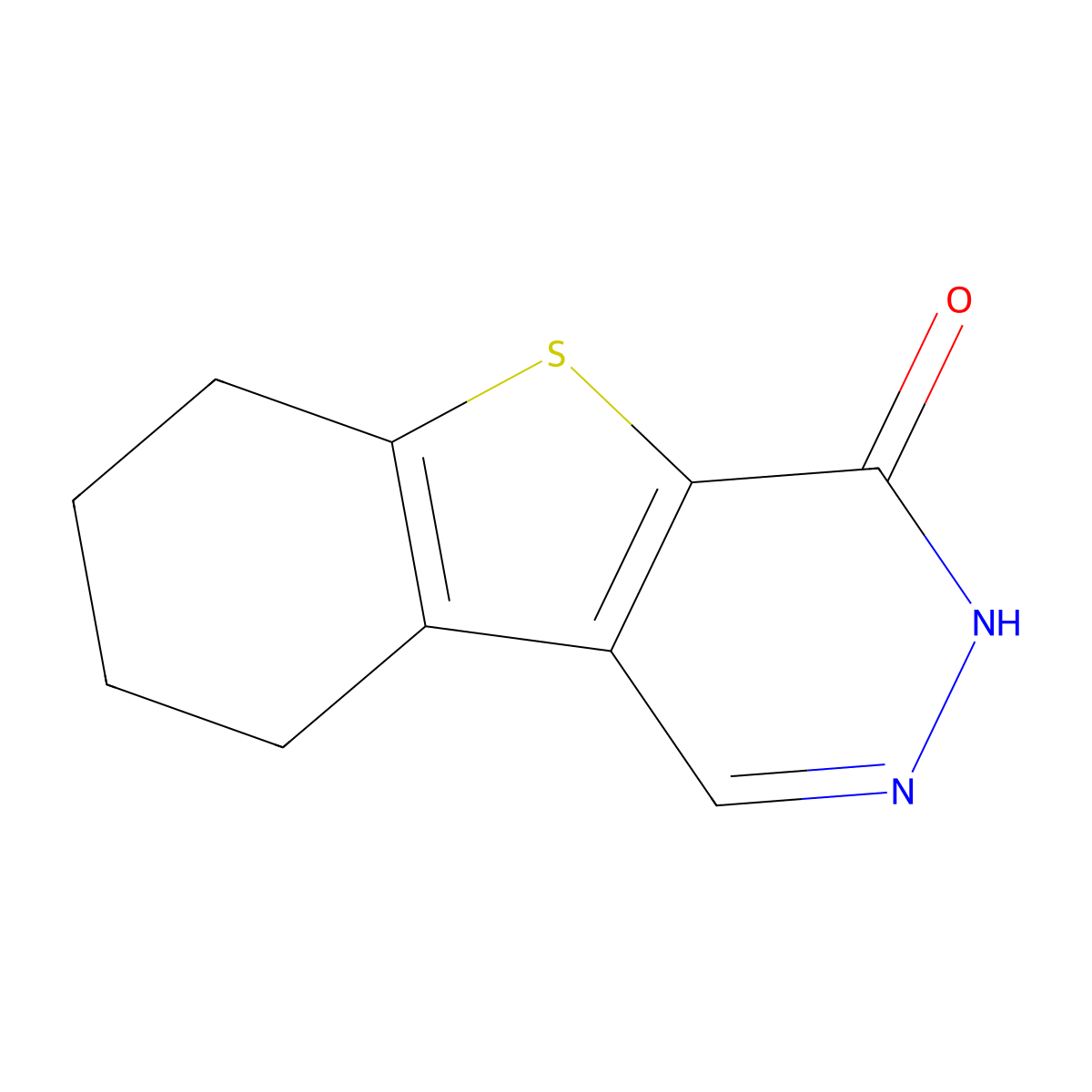 6,7,8,9-Tetrahydrobenzo[4,5]thieno[2,3-d]pyridazin-4(3H)-one molecular structure, CAS 1346677-01-7