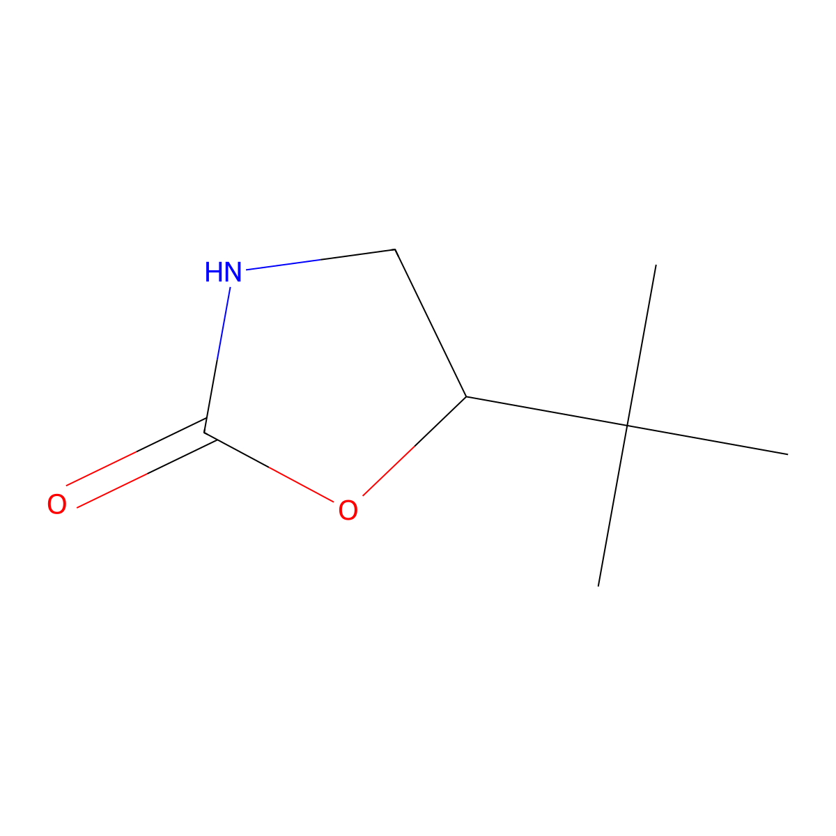 5-Tert-butyl-1,3-oxazolidin-2-one molecular structure, CAS 134668-35-2