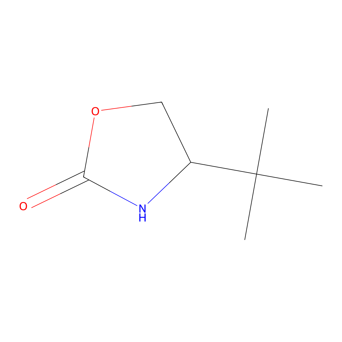 4-Tert-butyl-1,3-oxazolidin-2-one molecular structure, CAS 134668-36-3