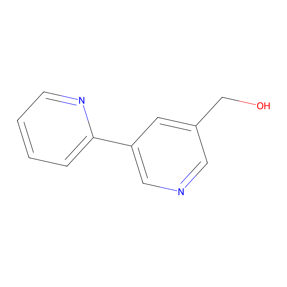[2,3'-Bipyridin]-5'-ylmethanol molecular structure, CAS 1346686-52-9