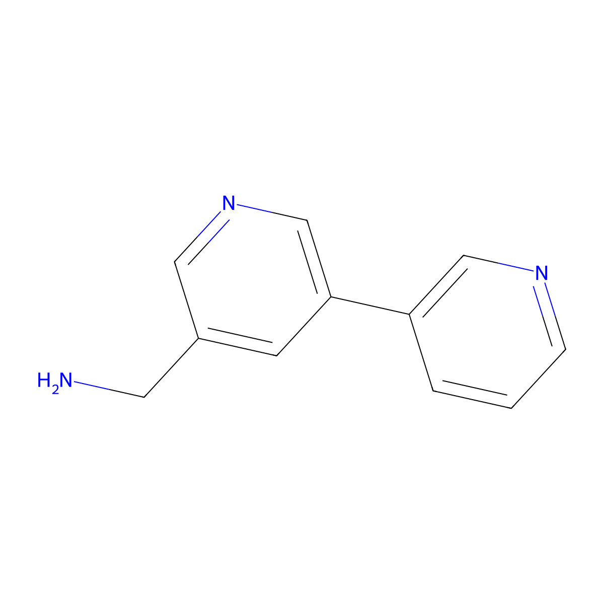 [3,3'-Bipyridin]-5-ylmethanamine molecular structure, CAS 1346686-55-2