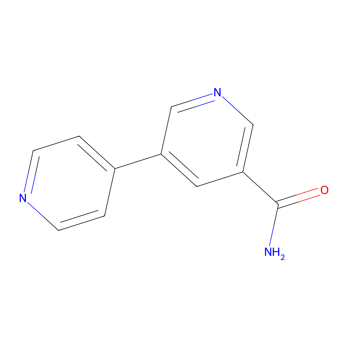 [3,4'-Bipyridine]-5-carboxamide molecular structure, CAS 1346686-56-3
