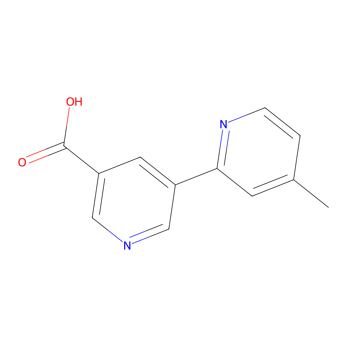 4-Methyl-[2,3'-bipyridine]-5'-carboxylic acid molecular structure, CAS 1346686-65-4