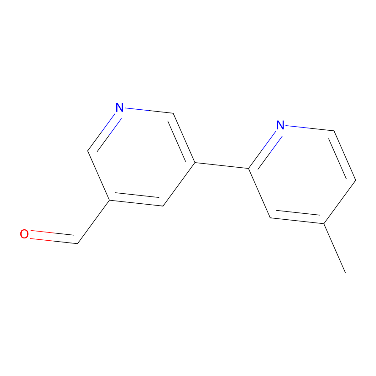 4-Methyl-[2,3'-bipyridine]-5'-carbaldehyde molecular structure, CAS 1346686-70-1