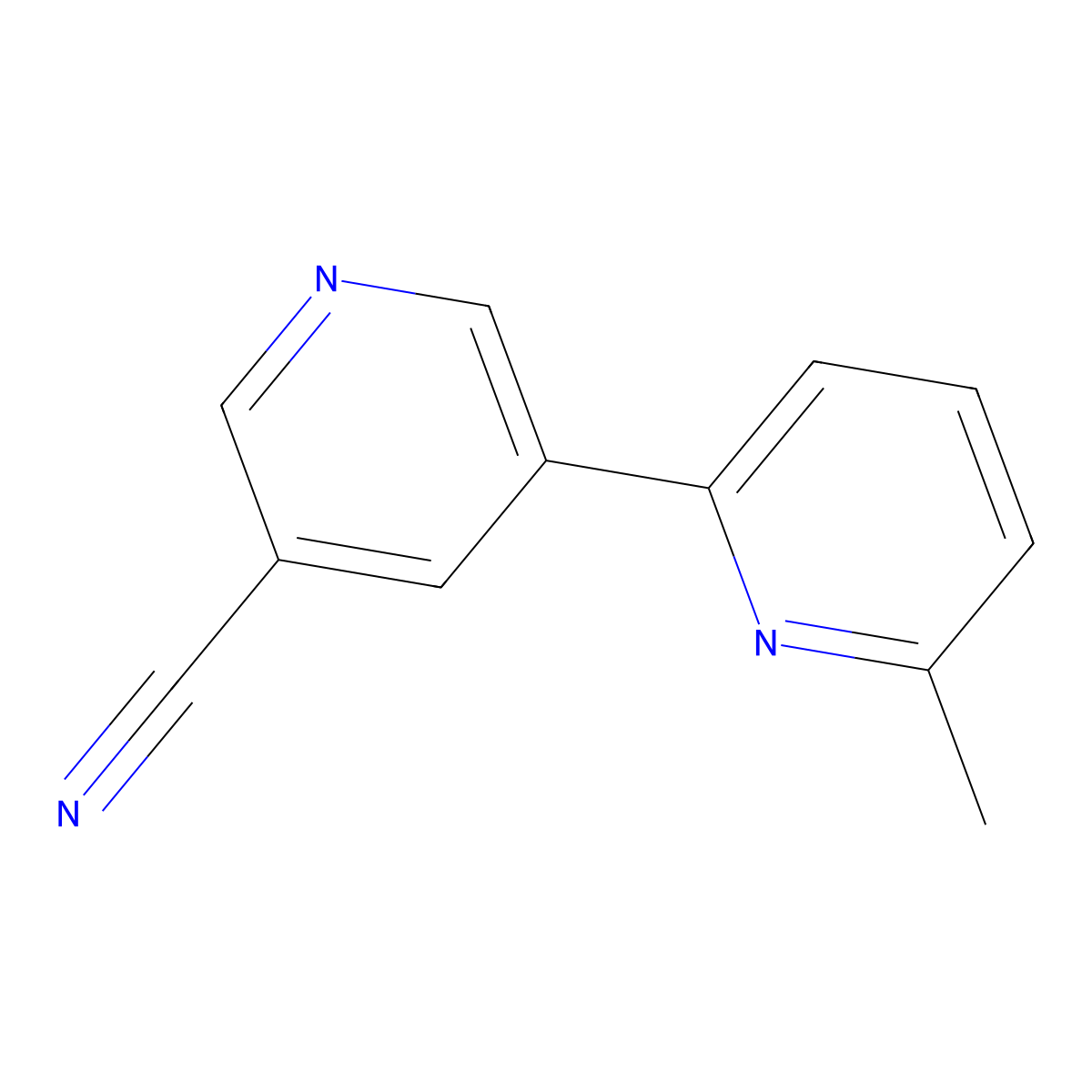 6-Methyl-[2,3'-bipyridine]-5'-carbonitrile molecular structure, CAS 1346686-83-6