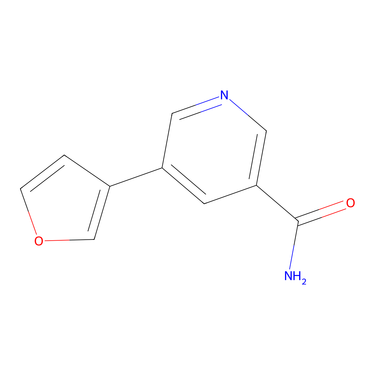 5-(Furan-3-yl)nicotinamide molecular structure, CAS 1346687-18-0