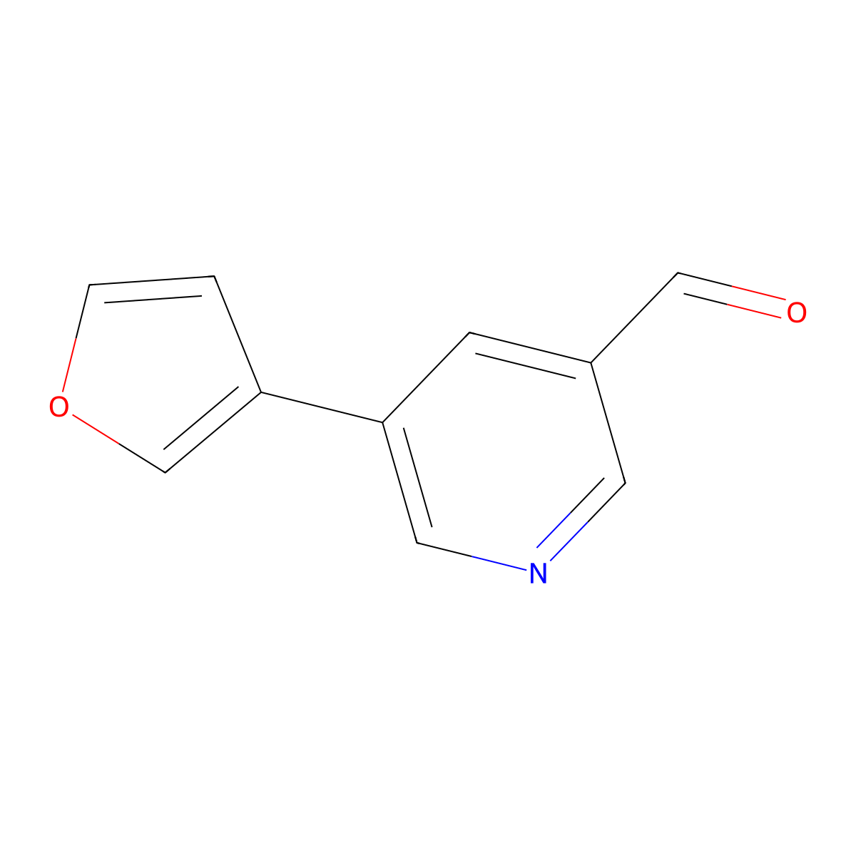 5-(Furan-3-yl)nicotinaldehyde molecular structure, CAS 1346687-21-5