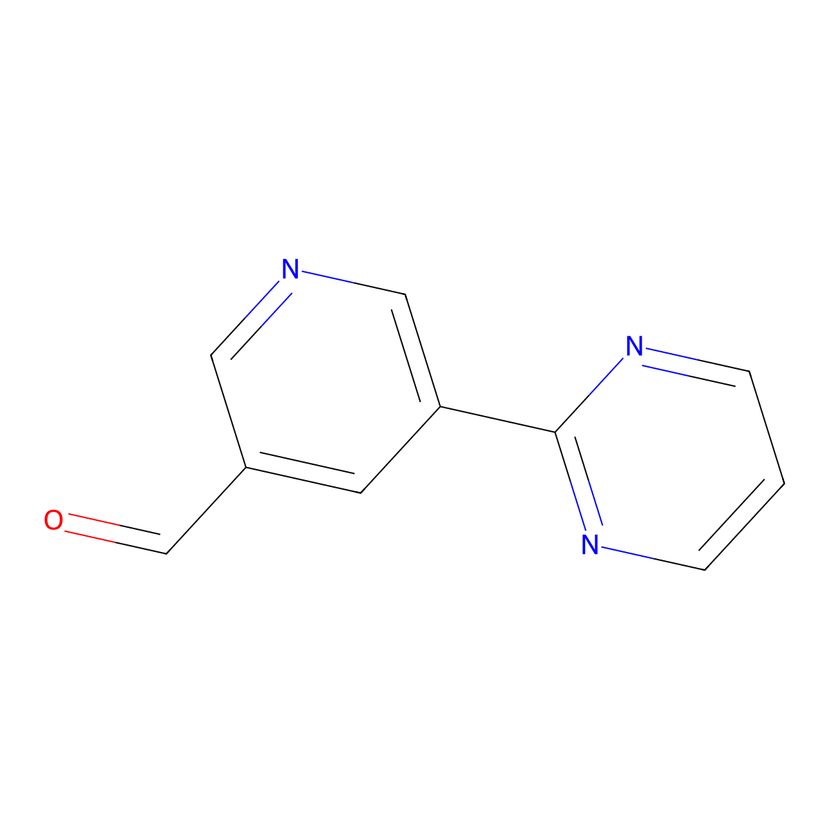 5-(Pyrimidin-2-yl)nicotinaldehyde molecular structure, CAS 1346687-31-7