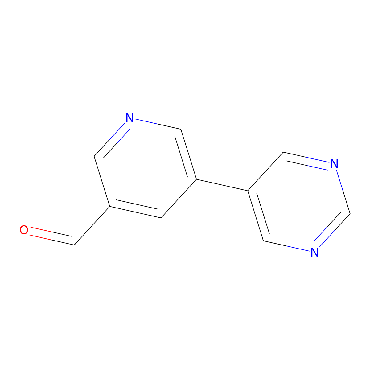 5-(Pyrimidin-5-yl)nicotinaldehyde molecular structure, CAS 1346687-35-1