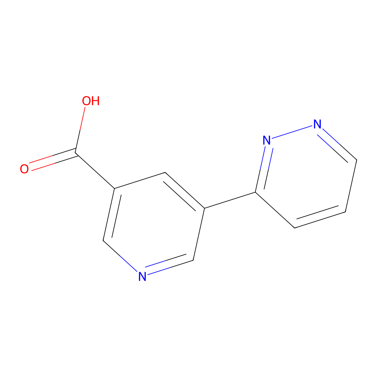 5-(Pyridazin-3-yl)nicotinic acid molecular structure, CAS 1346687-37-3