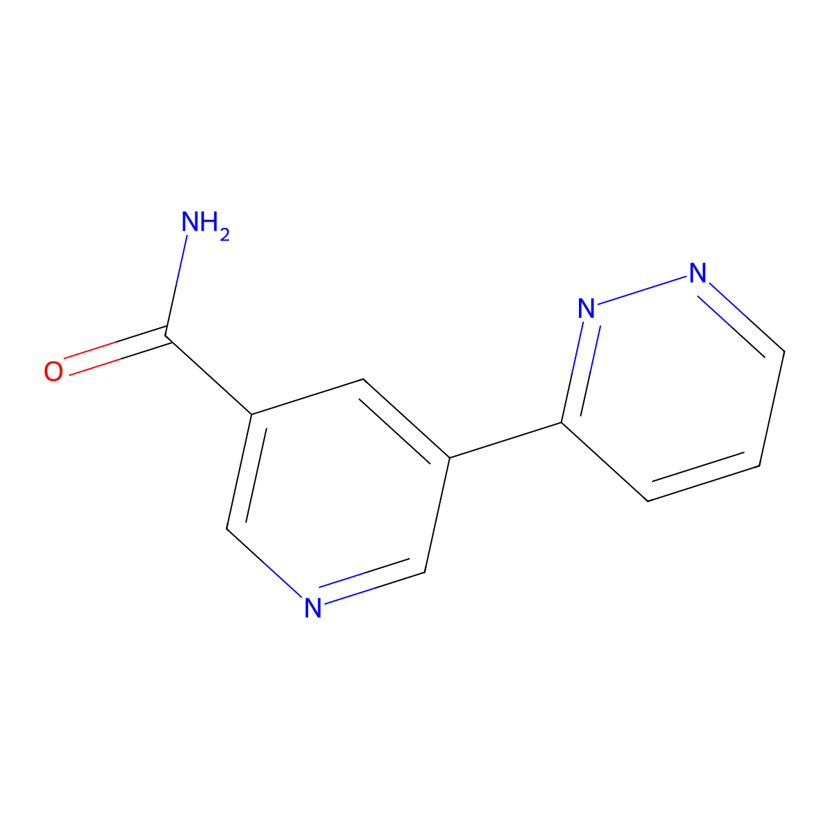 5-(Pyridazin-3-yl)nicotinamide molecular structure, CAS 1346687-40-8