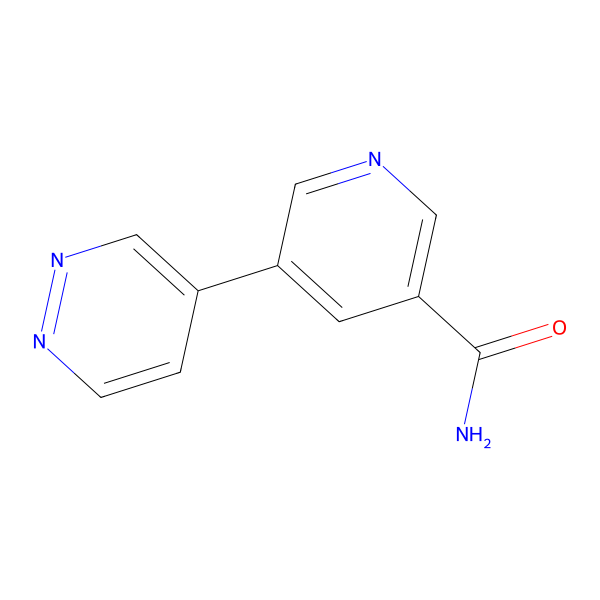 5-(Pyridazin-4-yl)nicotinamide molecular structure, CAS 1346687-47-5