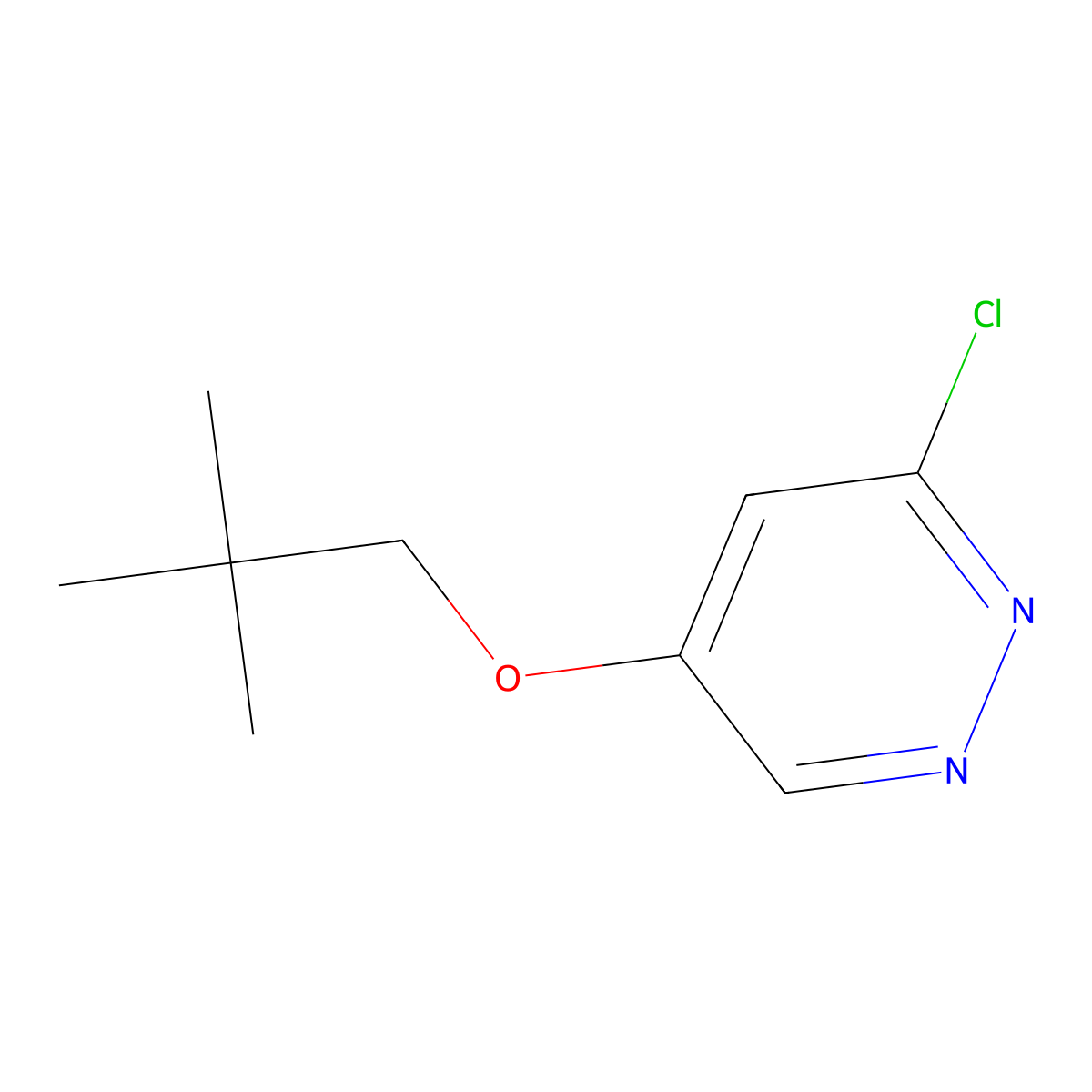 3-Chloro-5-(neopentyloxy)pyridazine molecular structure, CAS 1346691-22-2