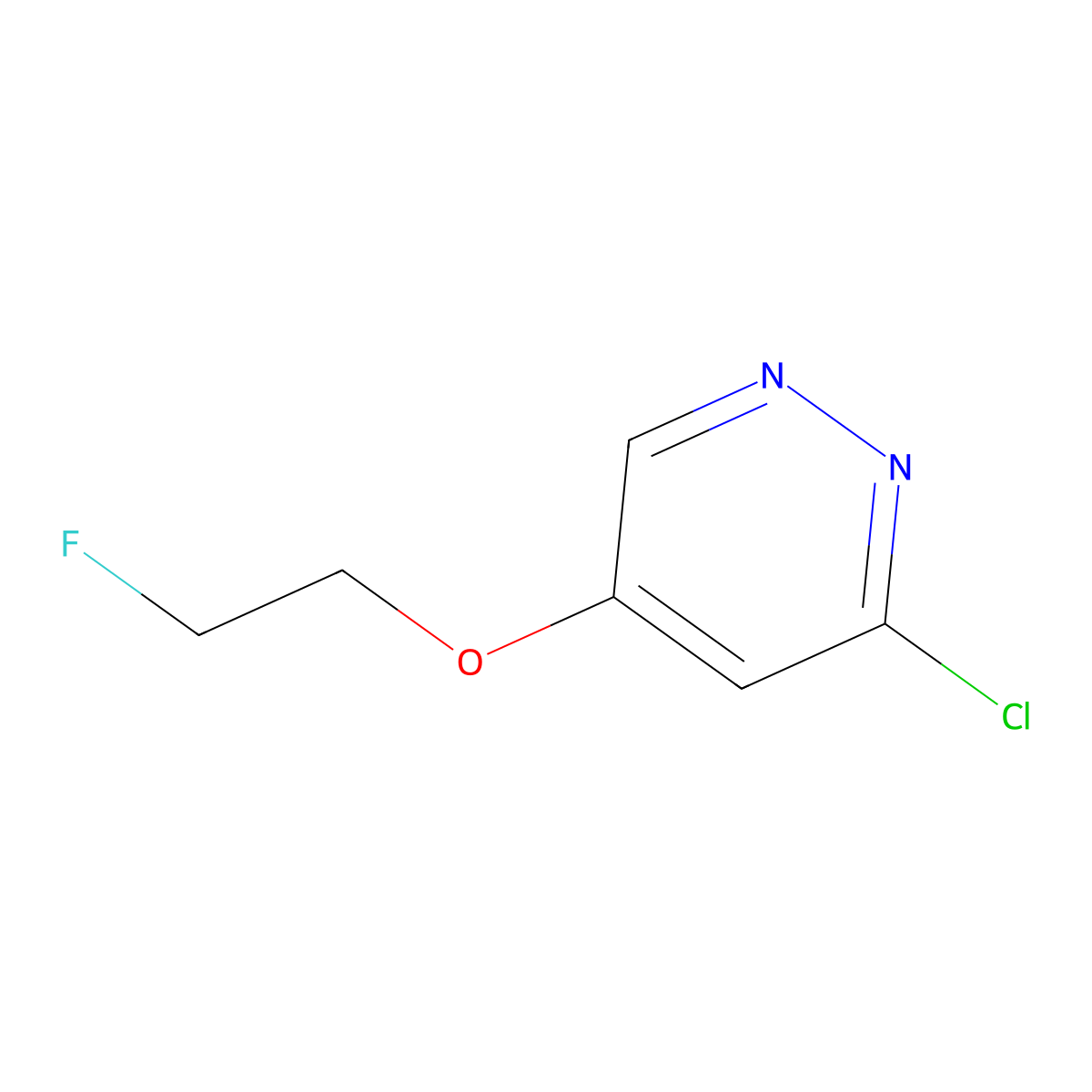 3-Chloro-5-(2-fluoroethoxy)pyridazine molecular structure, CAS 1346691-39-1