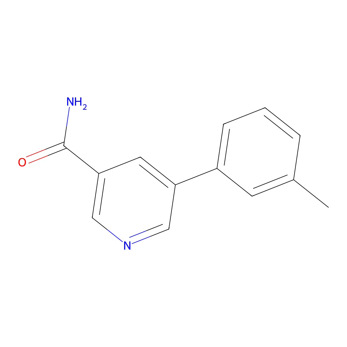 5-(m-Tolyl)nicotinamide molecular structure, CAS 1346691-46-0