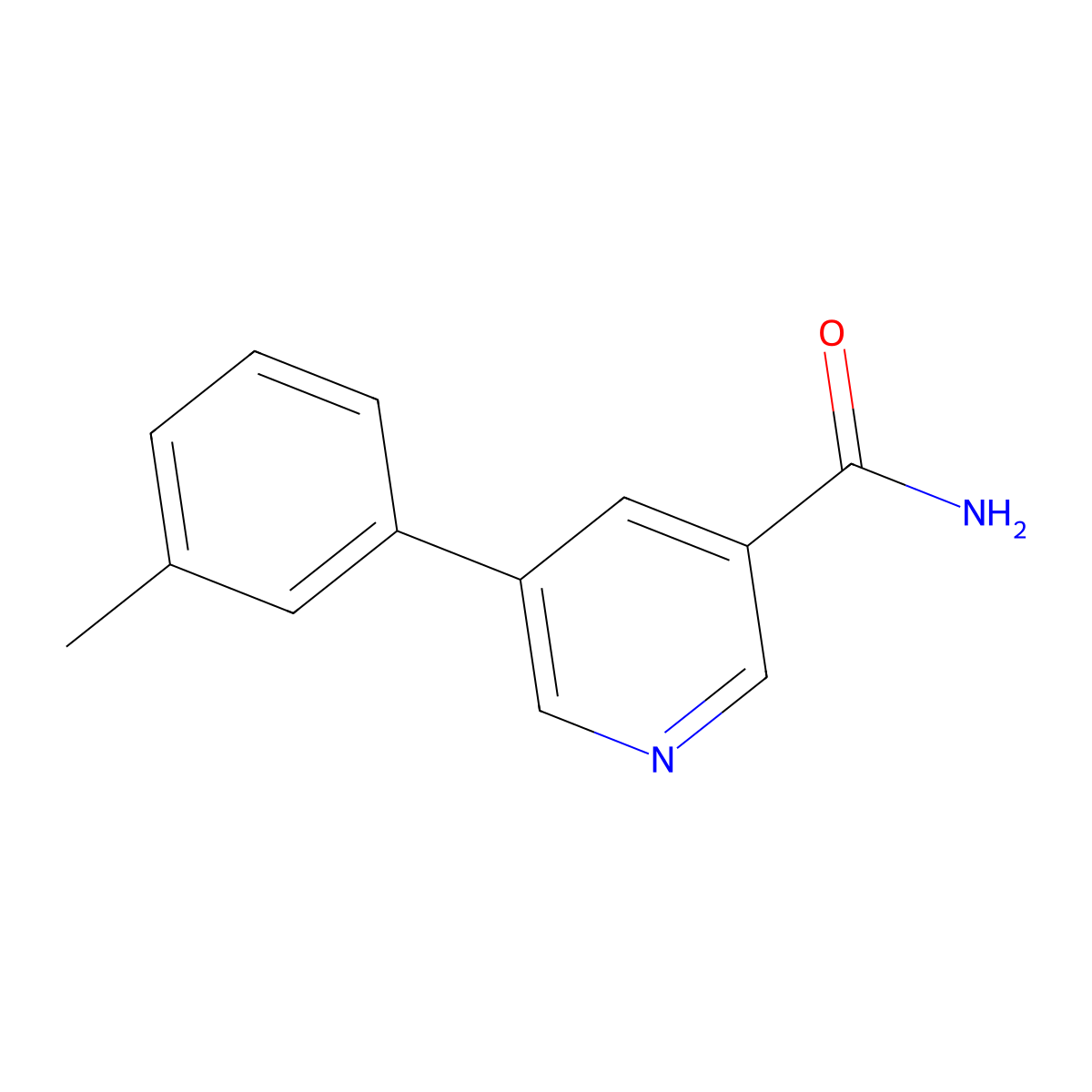 5-(m-Tolyl)nicotinamide molecular structure, CAS 1346691-46-0