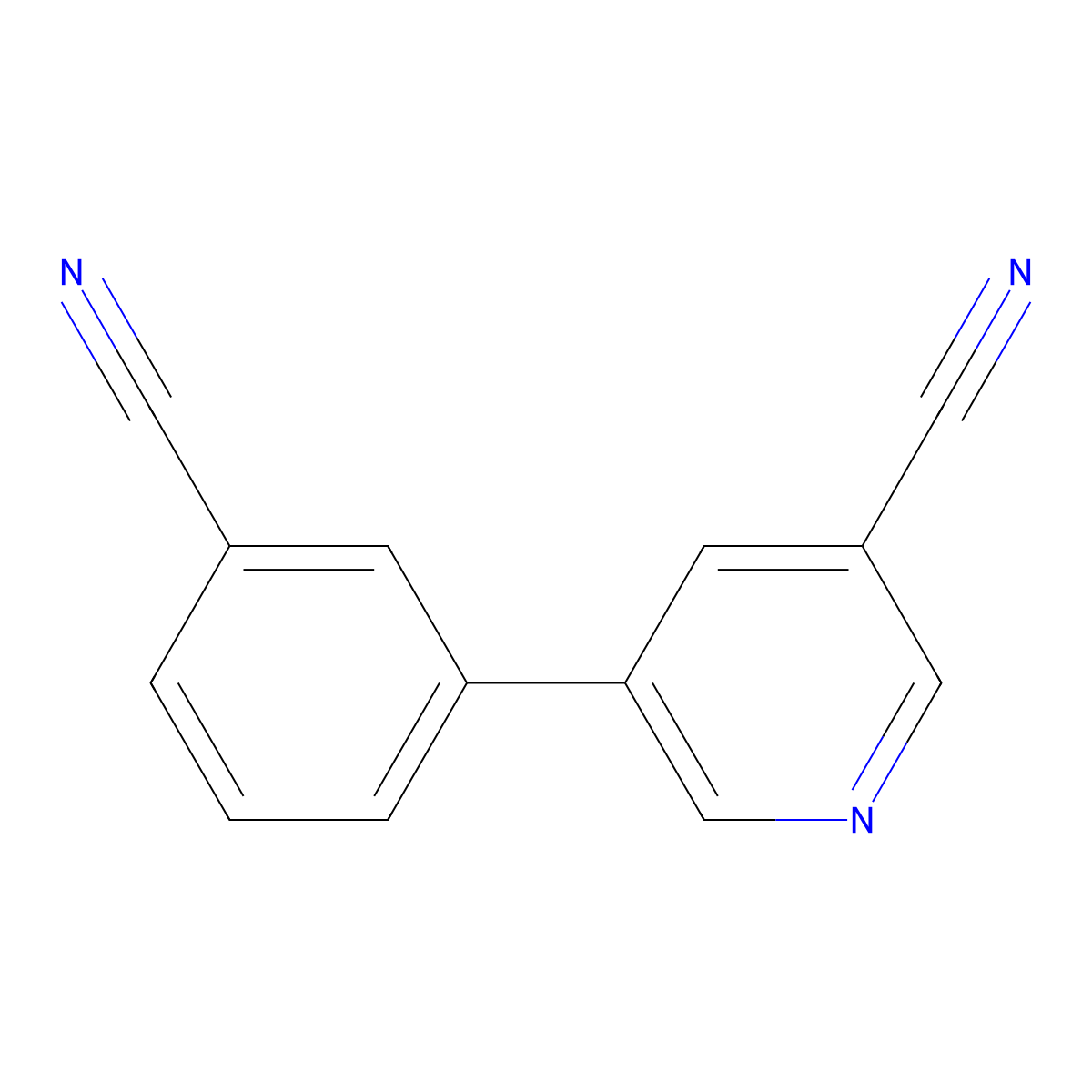 5-(3-Cyanophenyl)nicotinonitrile molecular structure, CAS 1346691-57-3