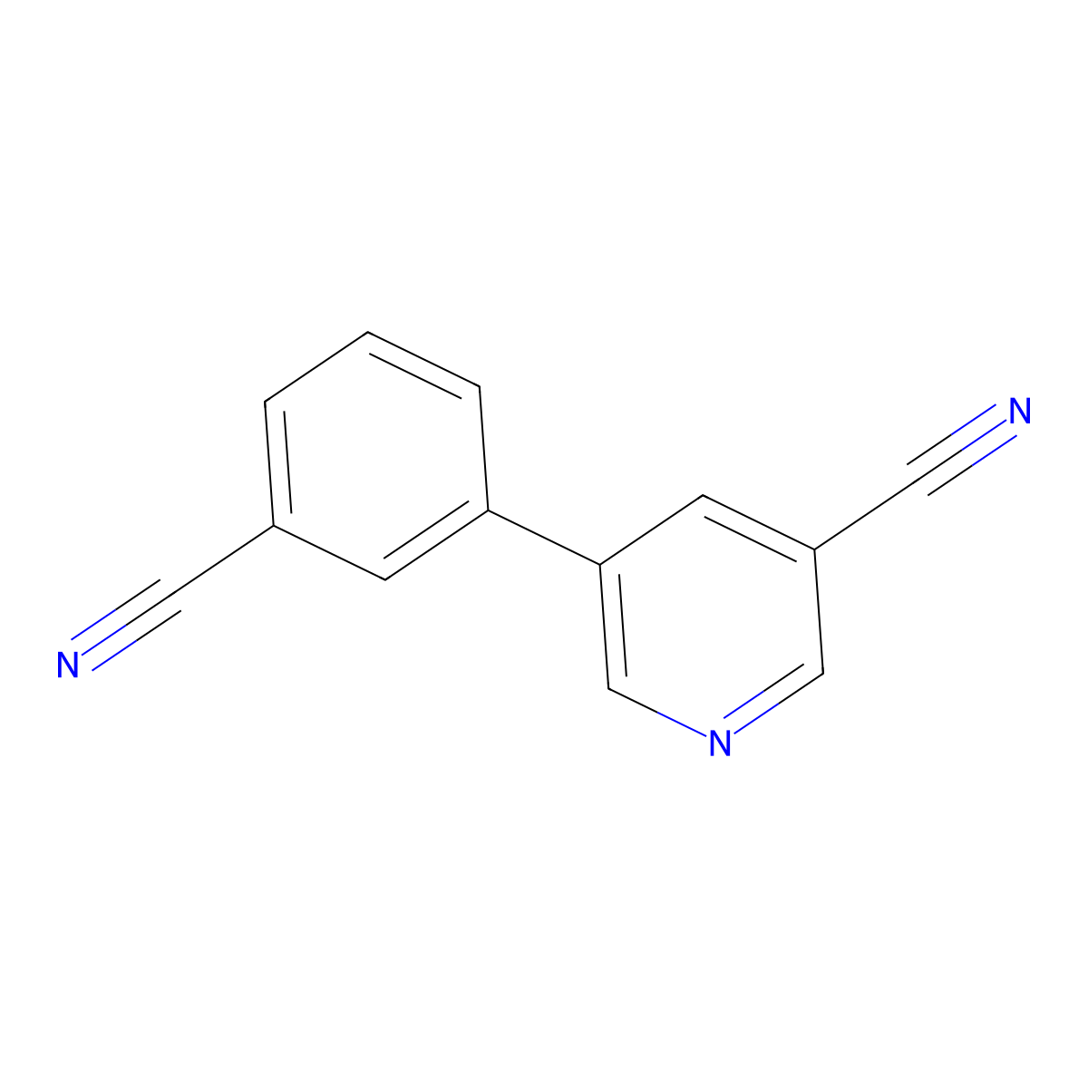 5-(3-Cyanophenyl)nicotinonitrile molecular structure, CAS 1346691-57-3