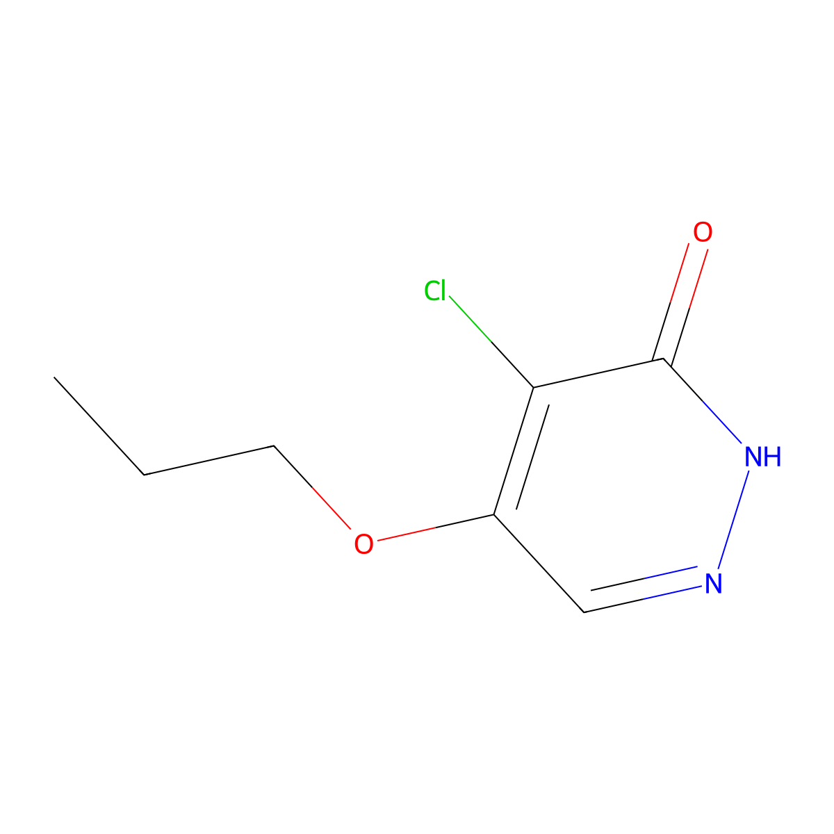 4-chloro-5-propoxypyridazin-3(2H)-one molecular structure, CAS 1346697-44-6