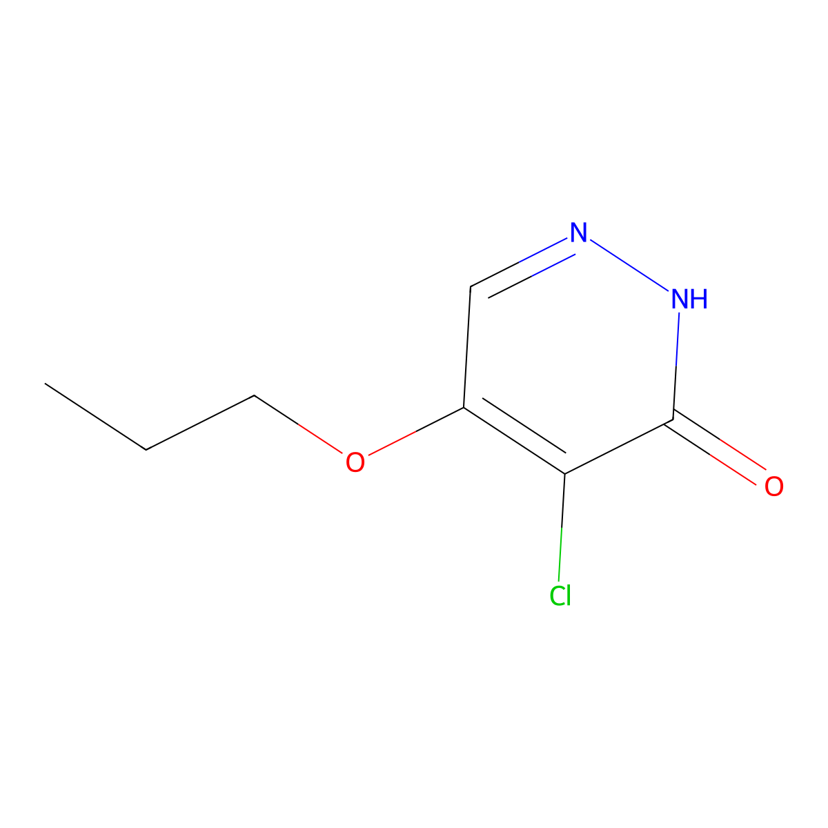 4-chloro-5-propoxypyridazin-3(2H)-one molecular structure, CAS 1346697-44-6