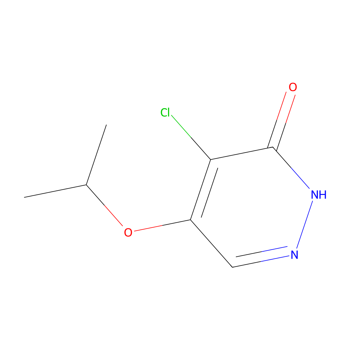 4-chloro-5-isopropoxypyridazin-3(2H)-one molecular structure, CAS 1346697-45-7