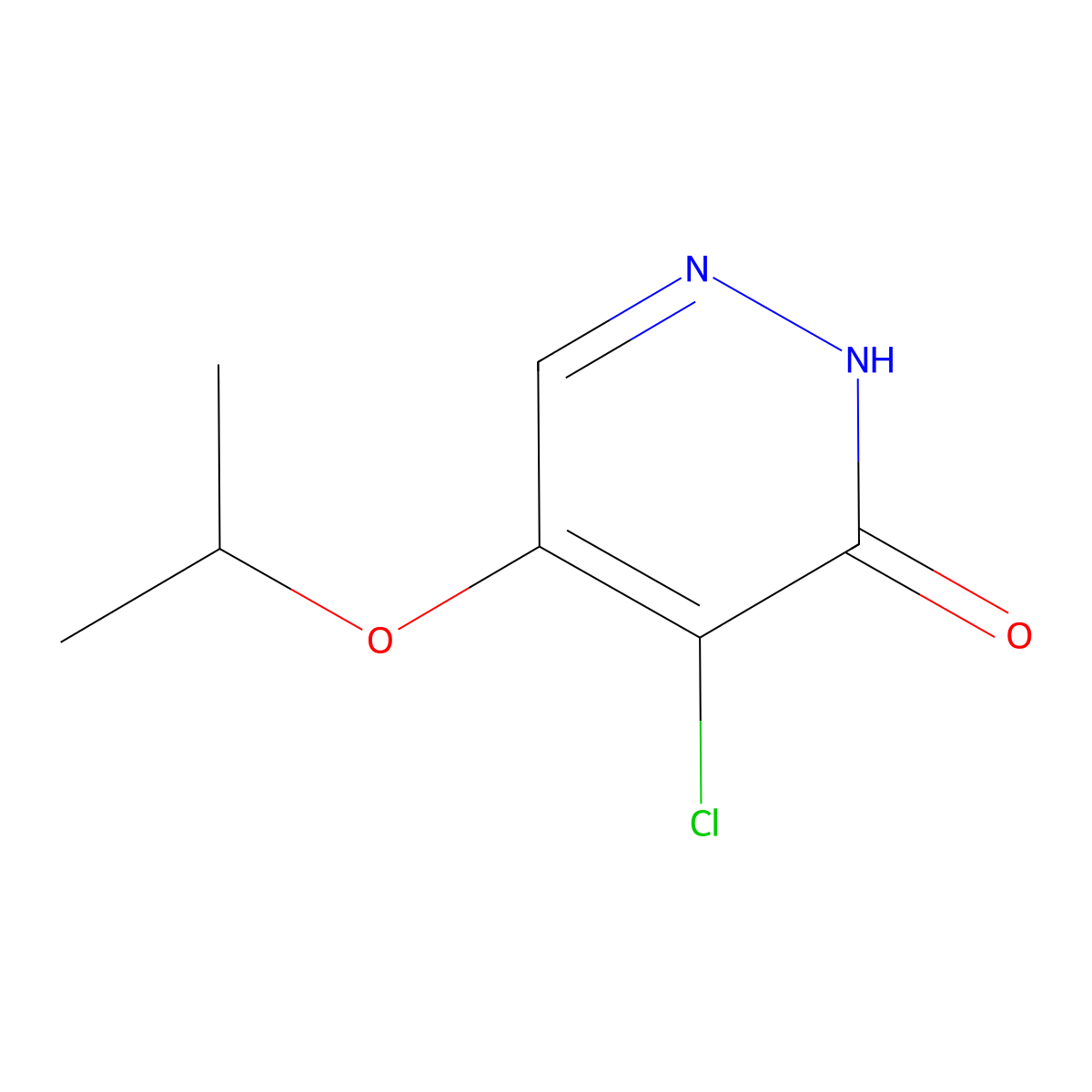 4-chloro-5-isopropoxypyridazin-3(2H)-one molecular structure, CAS 1346697-45-7