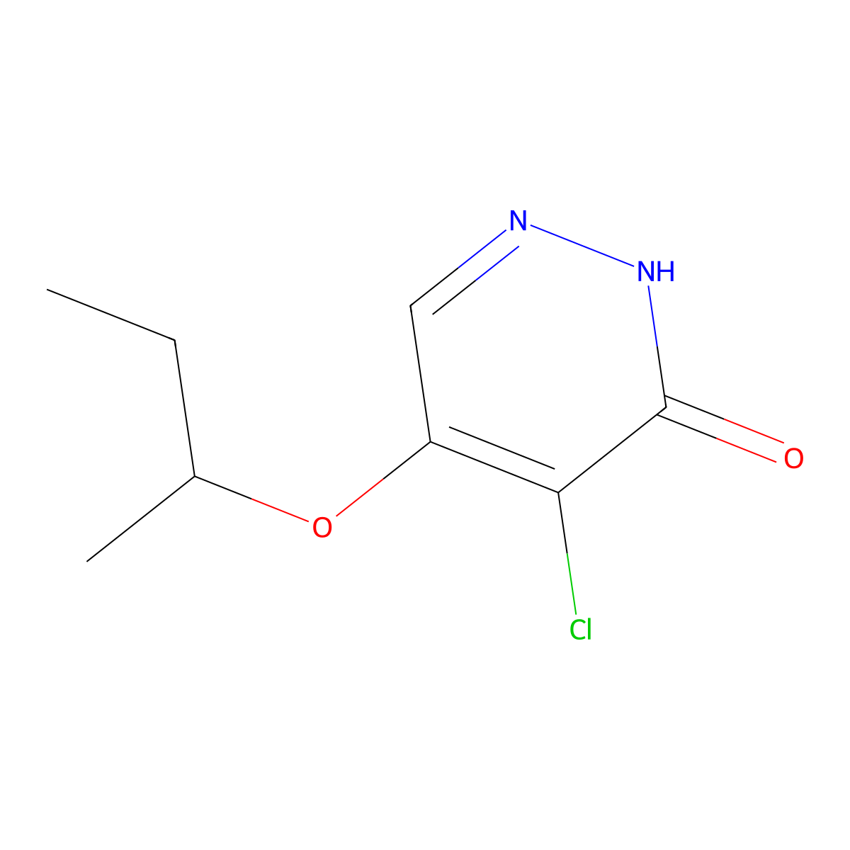 5-(sec-Butoxy)-4-chloropyridazin-3(2H)-one molecular structure, CAS 1346697-47-9
