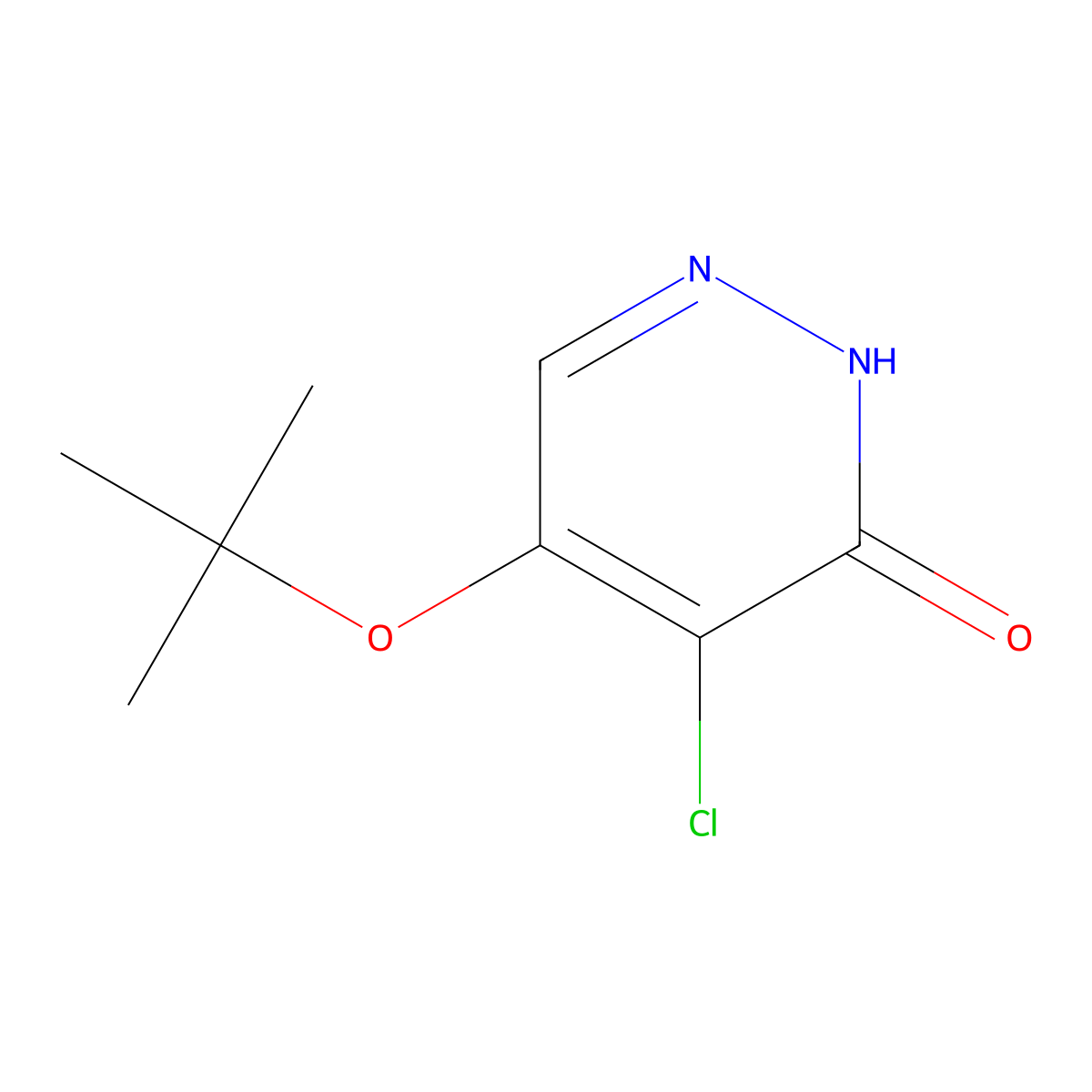 5-(tert-Butoxy)-4-chloropyridazin-3(2H)-one molecular structure, CAS 1346697-48-0