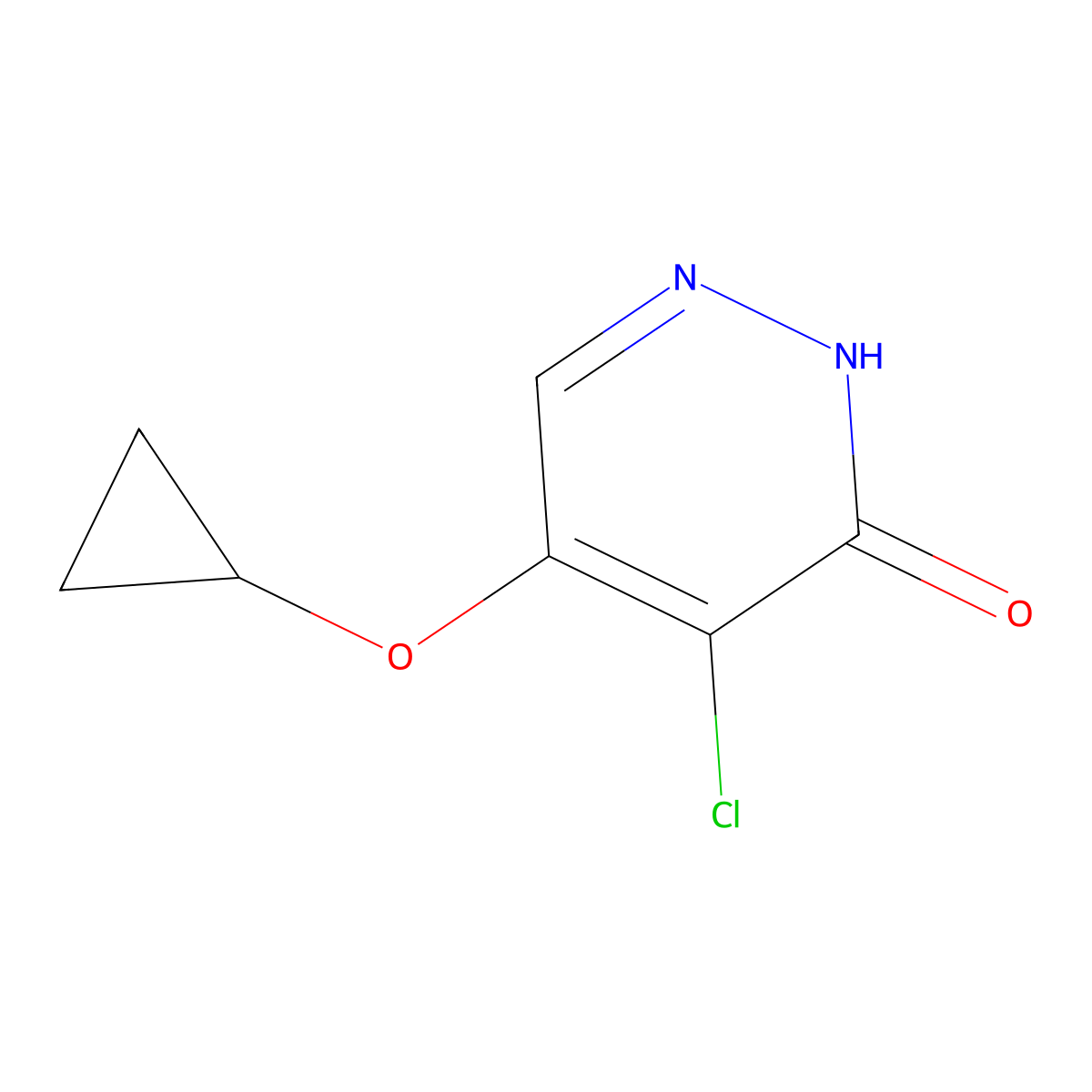 4-chloro-5-cyclopropoxypyridazin-3(2H)-one molecular structure, CAS 1346697-54-8