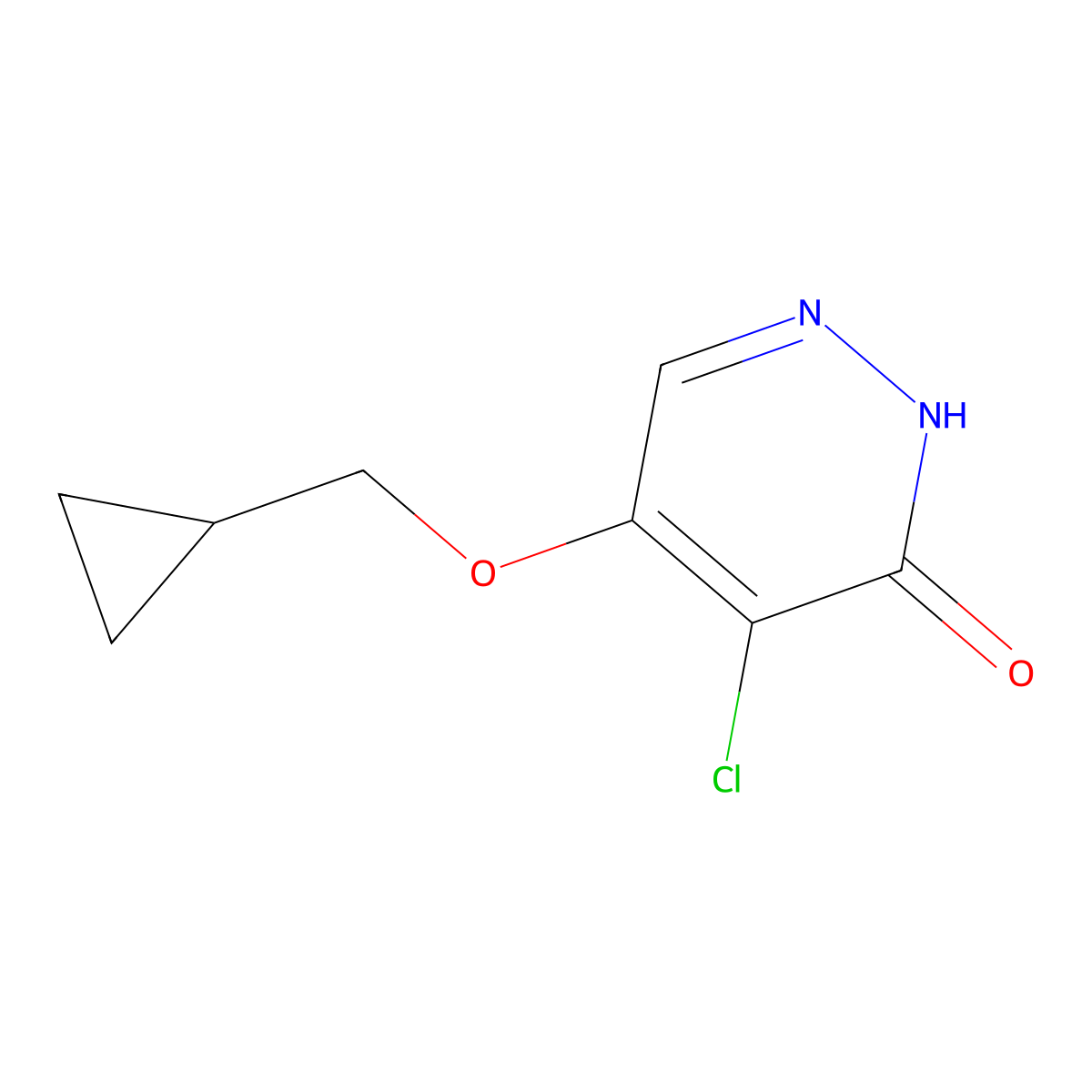 4-chloro-5-(cyclopropylmethoxy)pyridazin-3(2H)-one molecular structure, CAS 1346697-58-2
