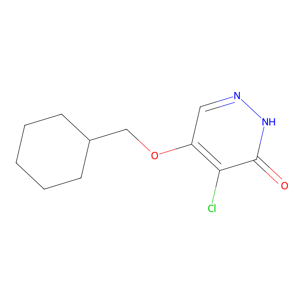 4-chloro-5-(cyclohexylmethoxy)pyridazin-3(2H)-one molecular structure, CAS 1346697-60-6