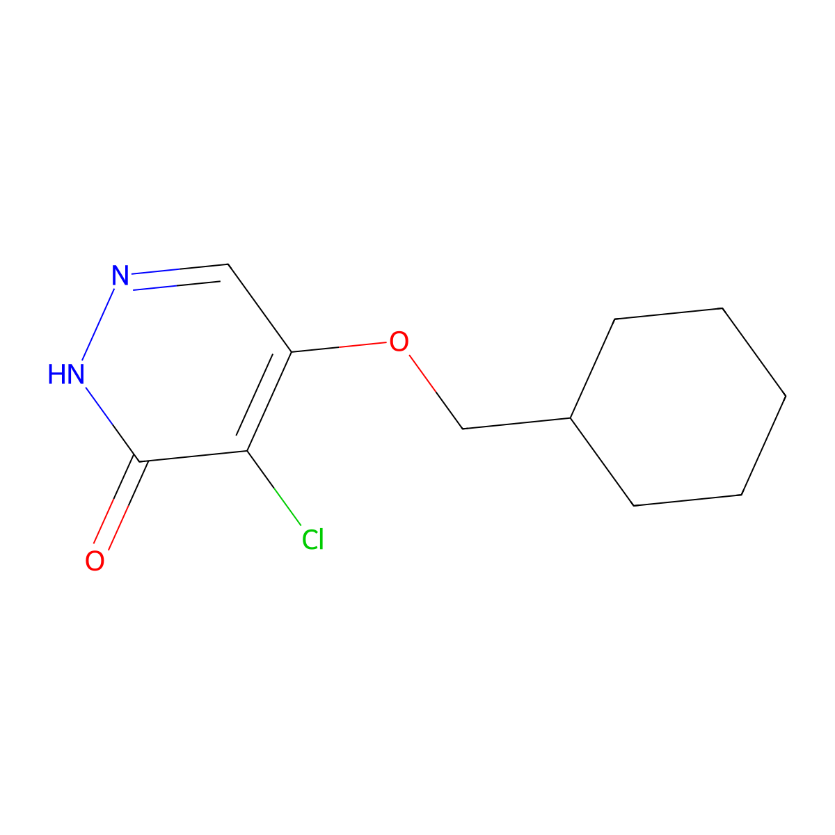 4-chloro-5-(cyclohexylmethoxy)pyridazin-3(2H)-one molecular structure, CAS 1346697-60-6