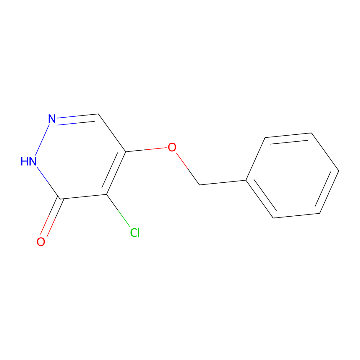 5-(benzyloxy)-4-chloropyridazin-3(2H)-one molecular structure, CAS 1346697-61-7