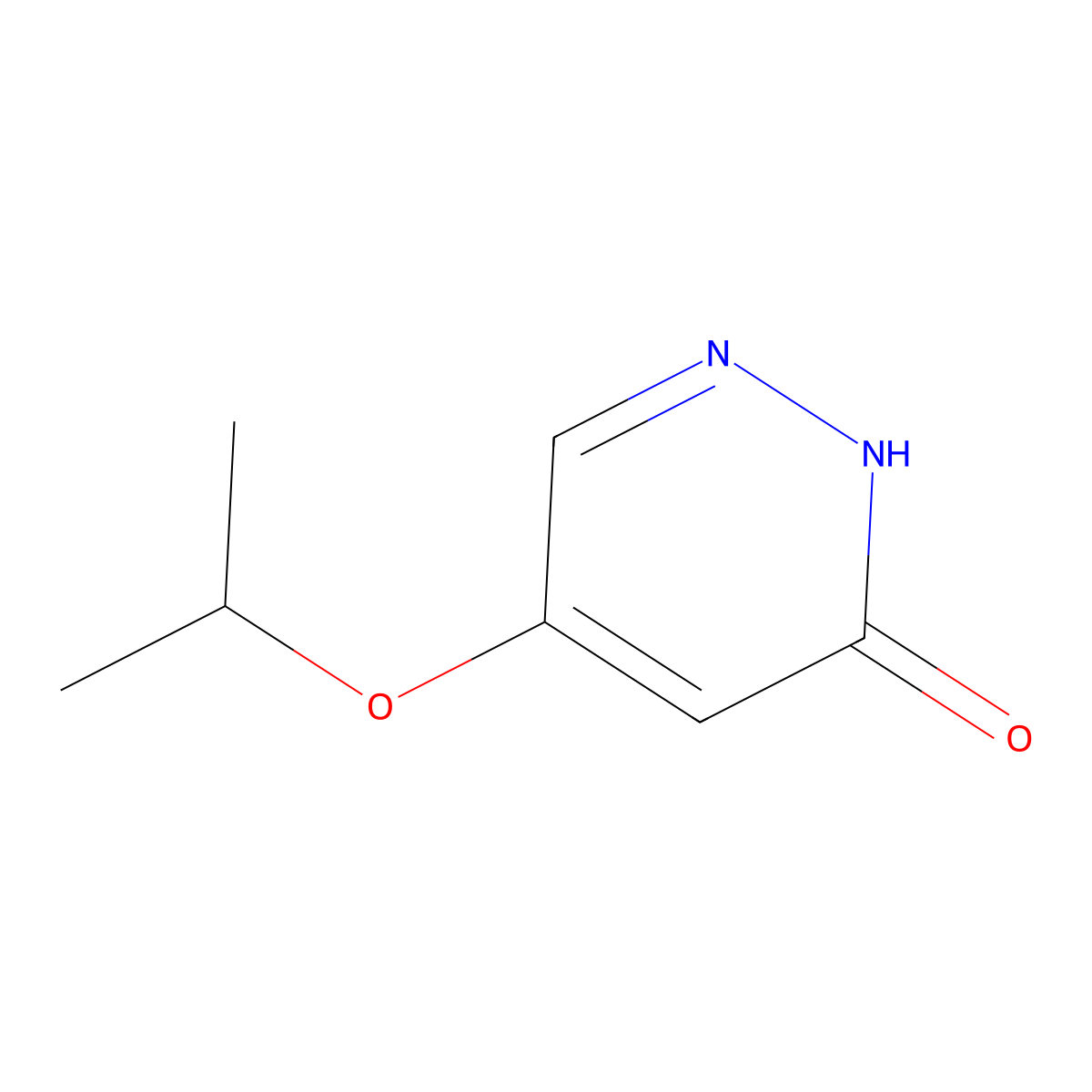 5-isopropoxypyridazin-3(2H)-one molecular structure, CAS 1346697-72-0