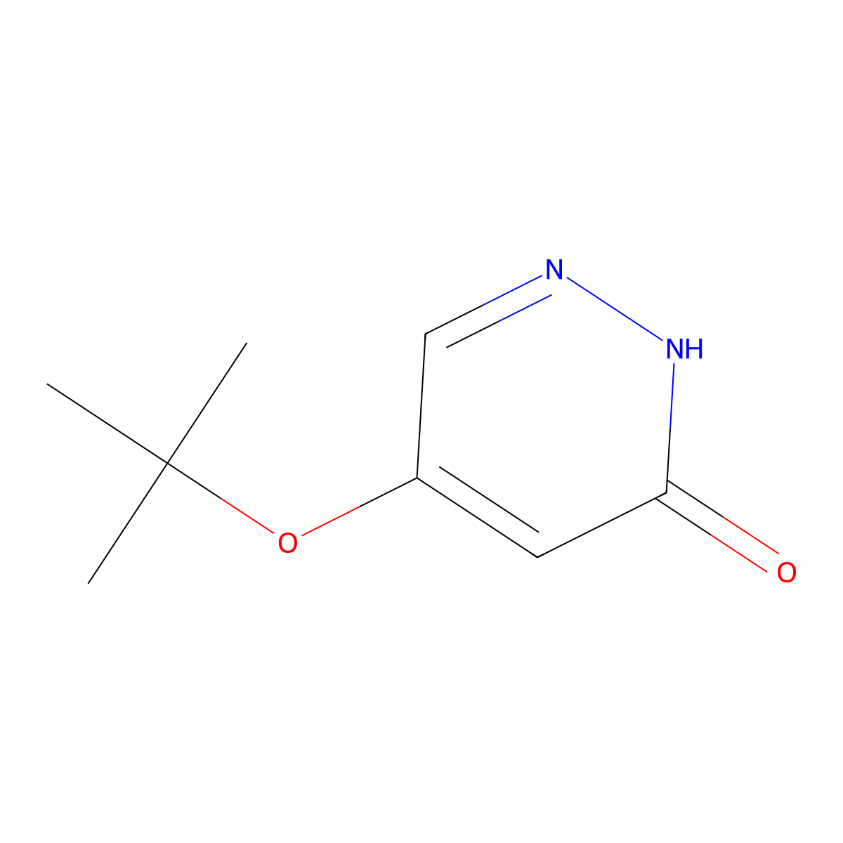 5-(tert-Butoxy)pyridazin-3(2H)-one molecular structure, CAS 1346697-75-3