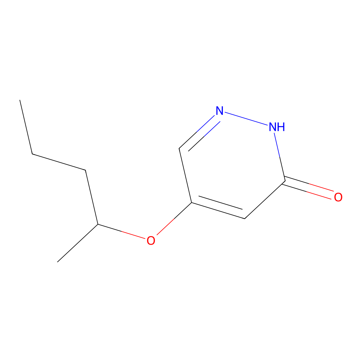 5-(pentan-2-yloxy)pyridazin-3(2H)-one molecular structure, CAS 1346697-77-5