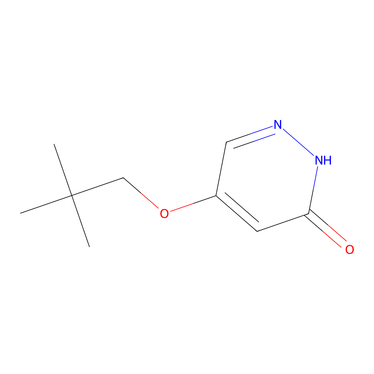 5-(neopentyloxy)pyridazin-3(2H)-one molecular structure, CAS 1346697-79-7