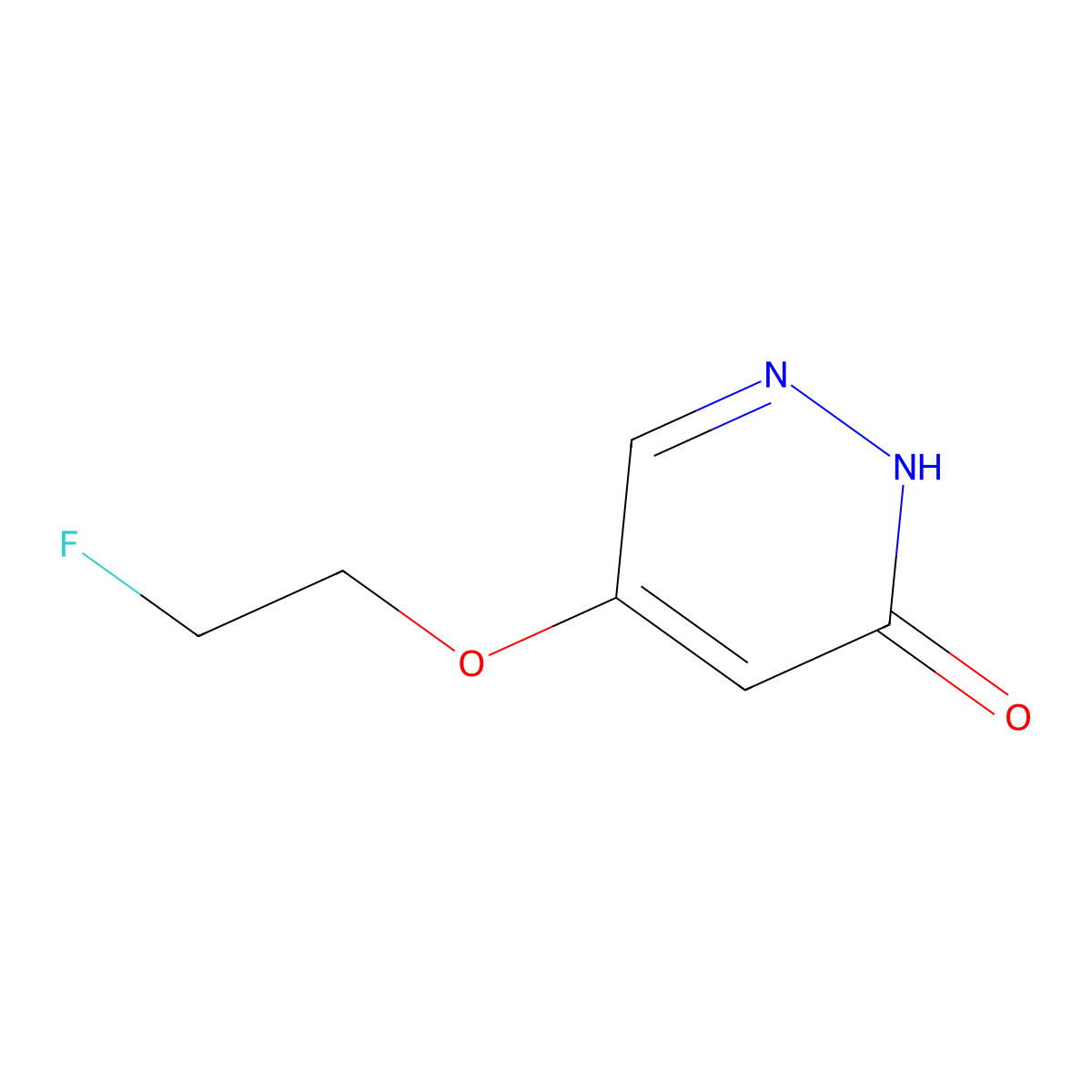 5-(2-fluoroethoxy)pyridazin-3(2H)-one molecular structure, CAS 1346697-95-7