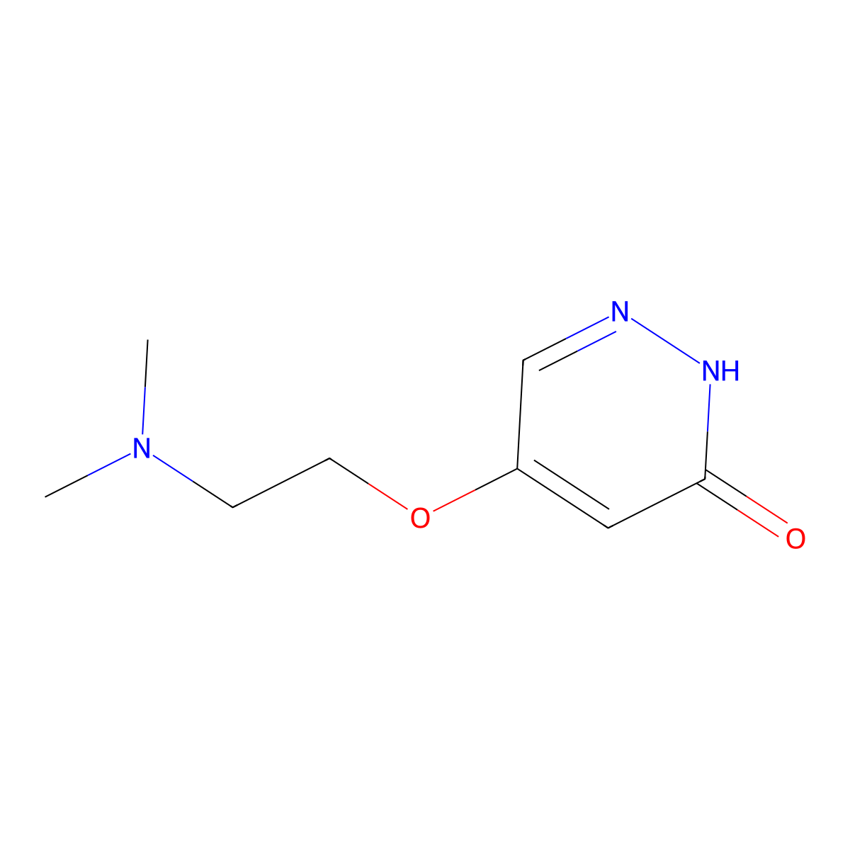 5-(2-(dimethylamino)ethoxy)pyridazin-3(2H)-one molecular structure, CAS 1346697-97-9