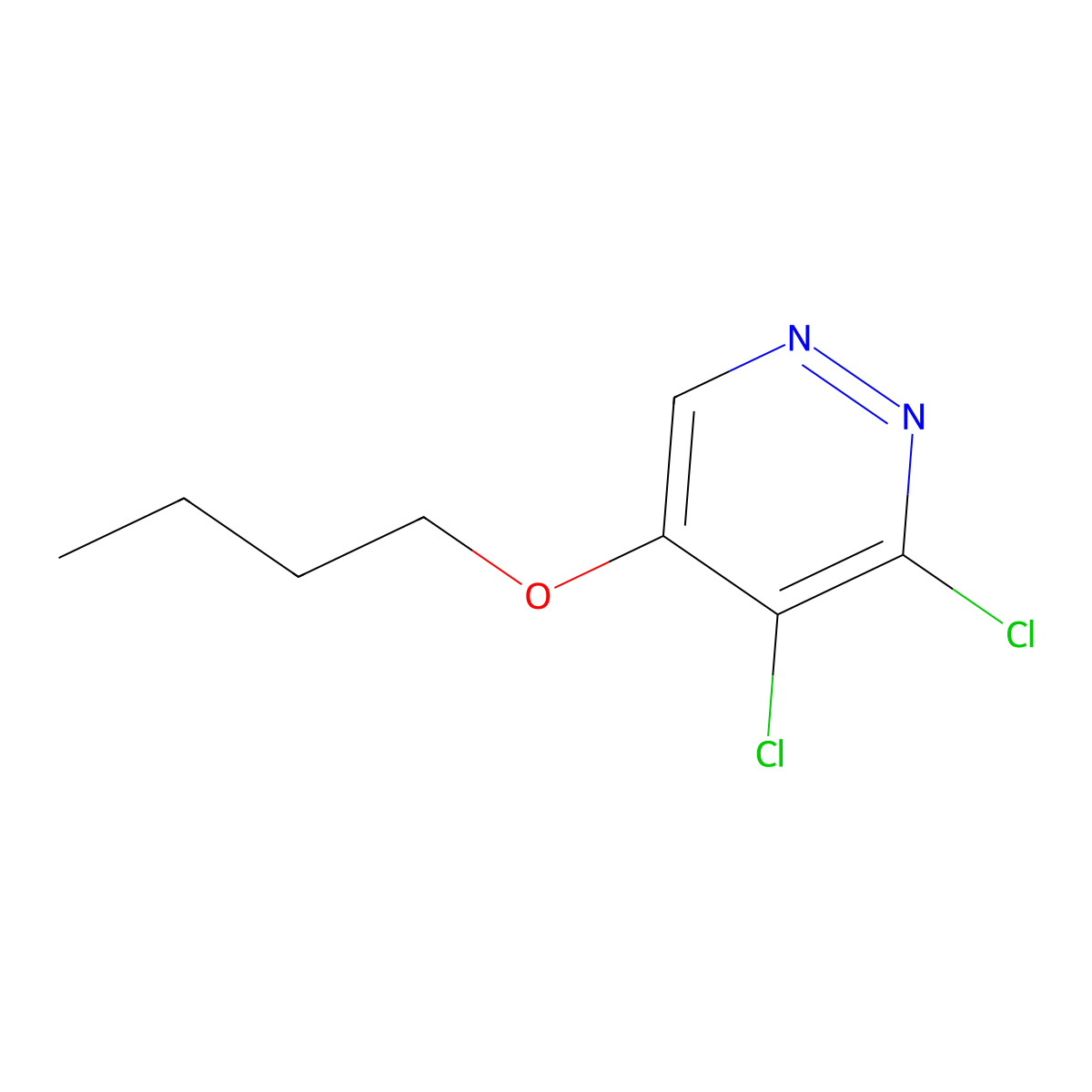 5-Butoxy-3,4-dichloropyridazine molecular structure, CAS 1346698-00-7