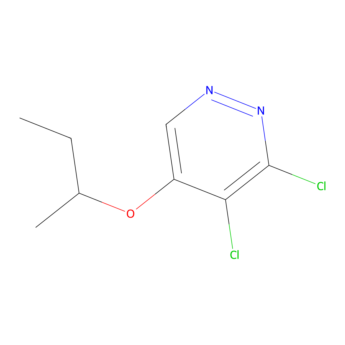 5-(sec-Butoxy)-3,4-dichloropyridazine molecular structure, CAS 1346698-02-9