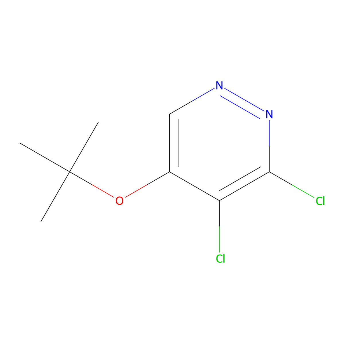 5-(tert-Butoxy)-3,4-dichloropyridazine molecular structure, CAS 1346698-03-0