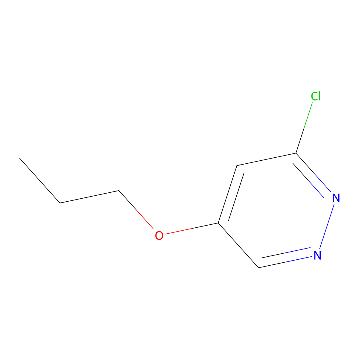3-Chloro-5-propoxypyridazine molecular structure, CAS 1346698-30-3