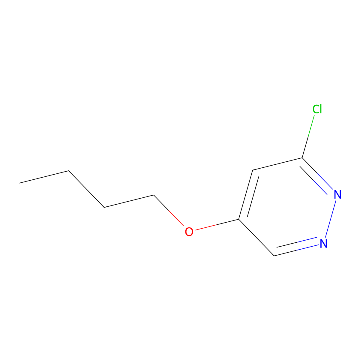 5-Butoxy-3-chloropyridazine molecular structure, CAS 1346698-32-5