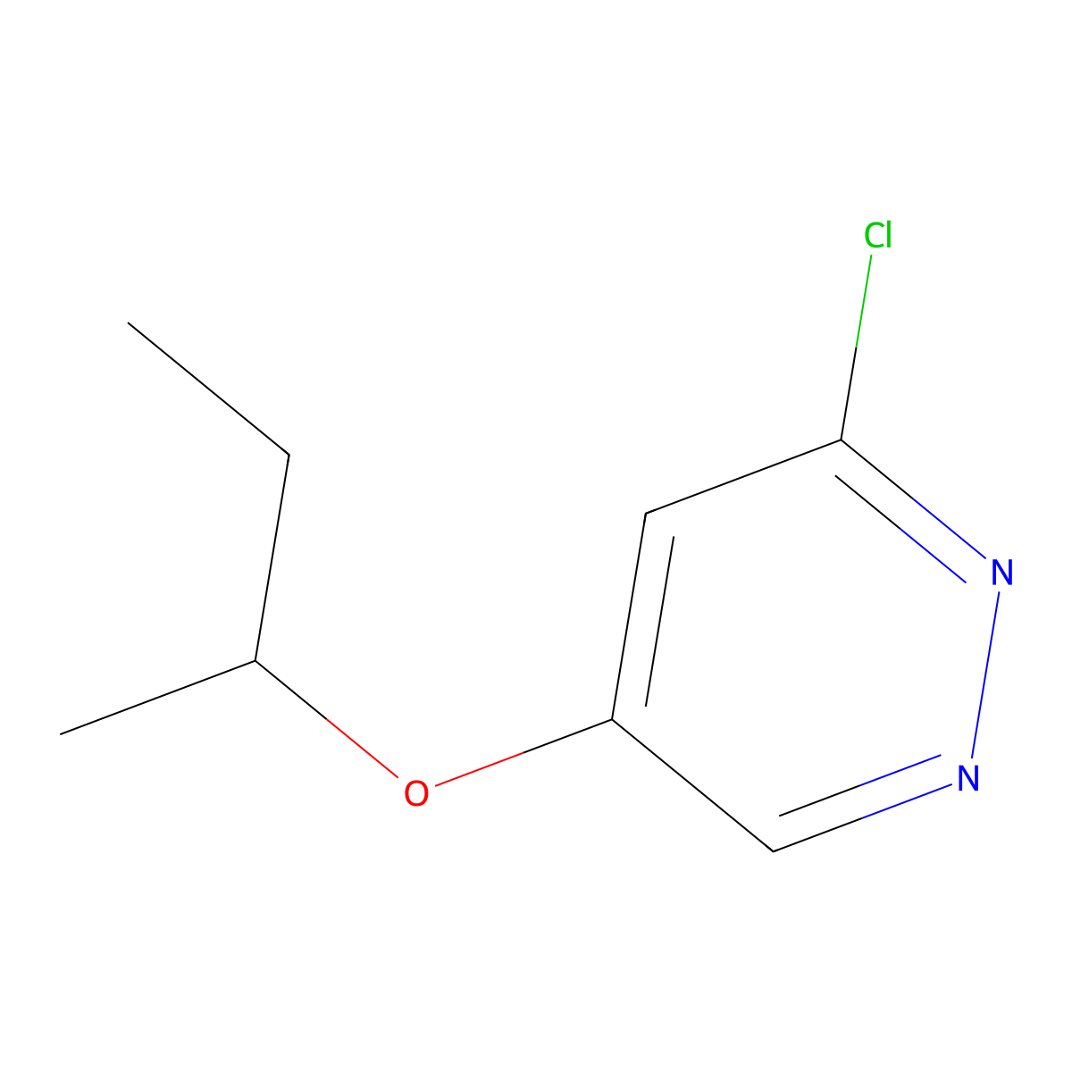 5-(sec-Butoxy)-3-chloropyridazine molecular structure, CAS 1346698-34-7