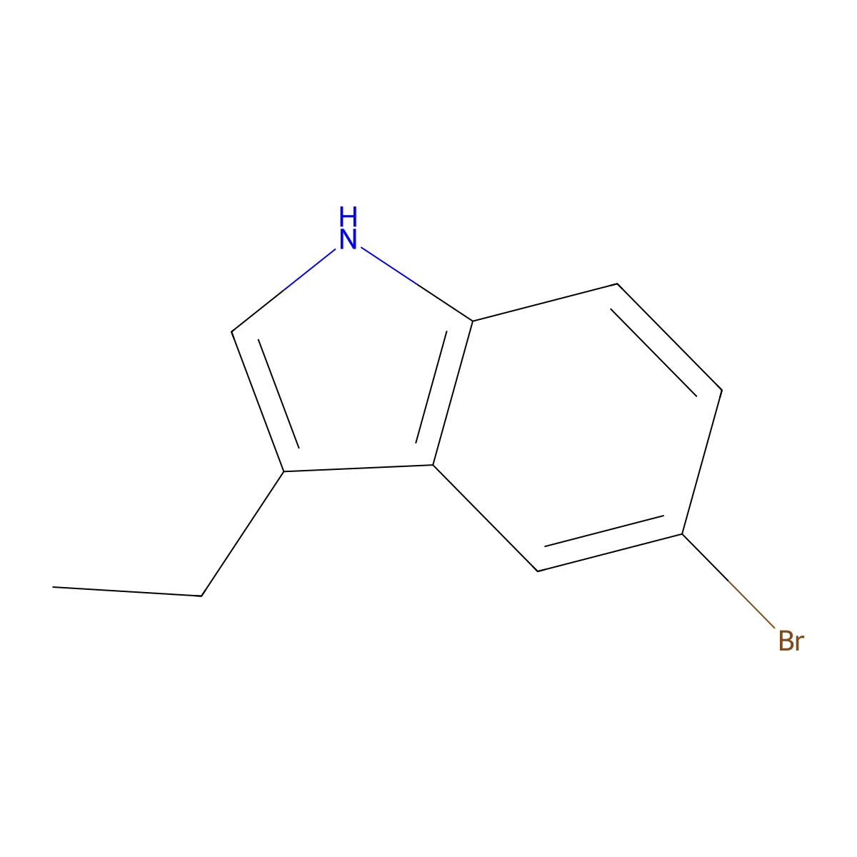 5-bromo-3-ethyl-1H-indole molecular structure, CAS 1346706-71-5