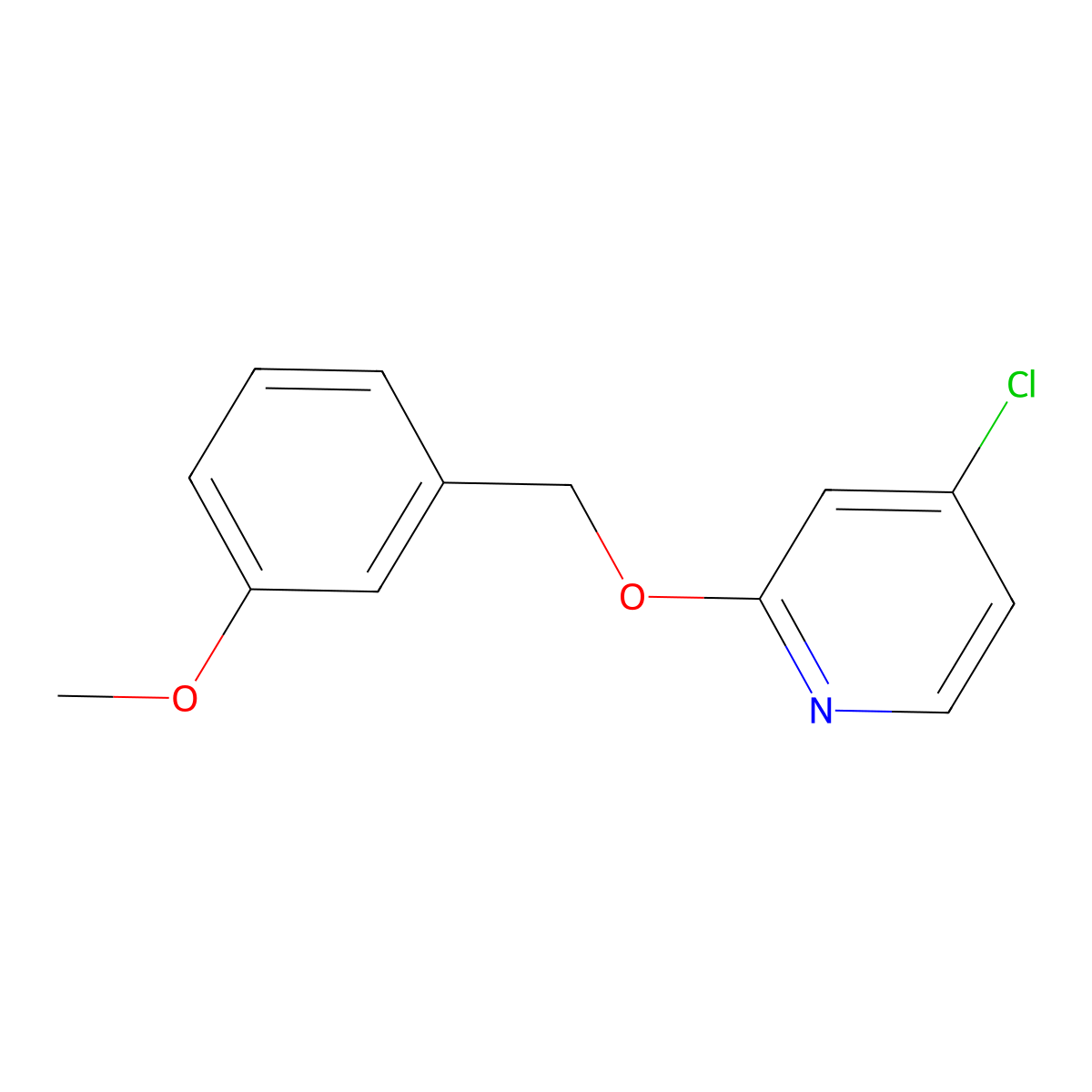 4-Chloro-2-((3-methoxybenzyl)oxy)pyridine molecular structure, CAS 1346707-13-8