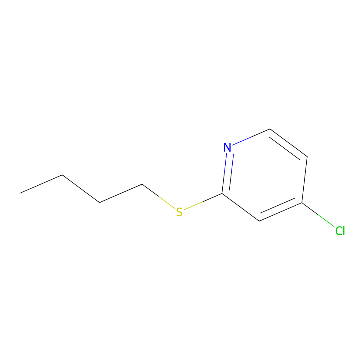 2-(Butylthio)-4-chloropyridine molecular structure, CAS 1346707-24-1