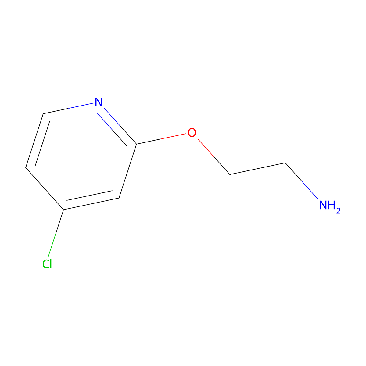 2-((4-Chloropyridin-2-yl)oxy)ethanamine molecular structure, CAS 1346708-15-3